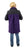 KEEP WARM Double-Faced Loden Coat purple grey