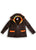 KEEP WARM Double-faced Loden Outdoor Jacket with hood dark brown-orange