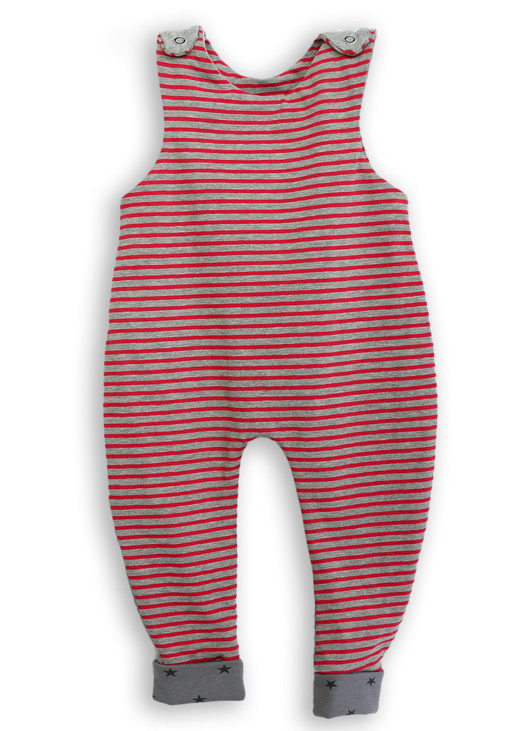BABY LOVE Geometry Funny Stripes Baby Dungarees Romper ziamoo
